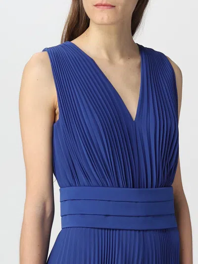 Max Mara Dress Woman Gnawed Blue In Blue