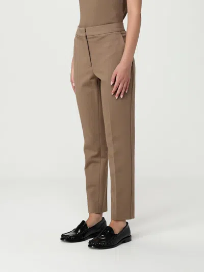 Max Mara Pants Woman Camel In Brown