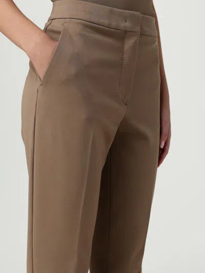 Max Mara Pants Woman Camel In Brown