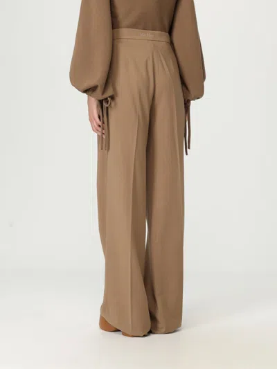 Max Mara Pants Woman Hazel In Neutral