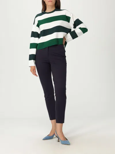 Max Mara Pants Woman Navy In Blue