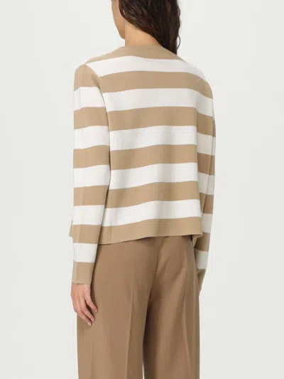 Max Mara Sleeveless Crew Neck Top With Embroidered Detail In Multi