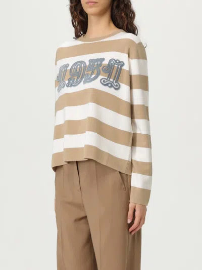 Max Mara Sleeveless Crew Neck Top With Embroidered Detail In Multi