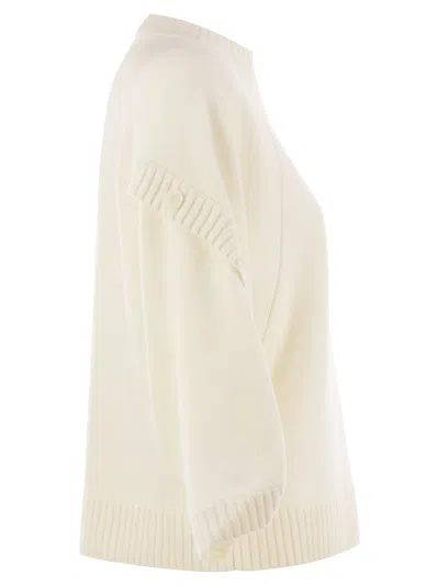 Max Mara Oversized Wool And Cashmere Sweater In White