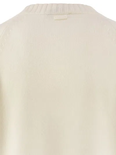Max Mara Oversized Wool And Cashmere Sweater In White