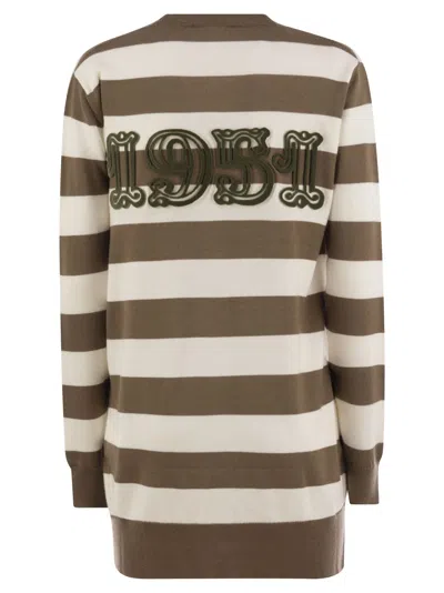 Max Mara Fiemme Striped Knit Cardigan