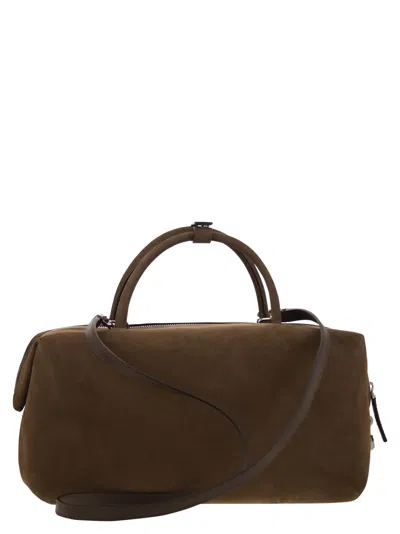 Max Mara Maxmara Women Holdalllsuede - Large Nubuck Leather Satchel
