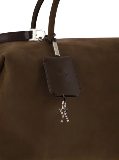 Max Mara Maxmara Women Holdalllsuede - Large Nubuck Leather Satchel