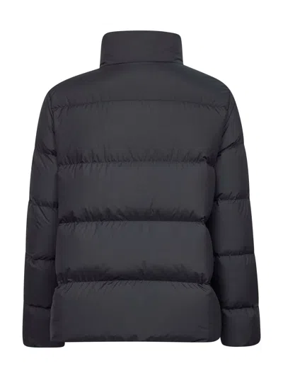 Moncler Women Blue Mauzun Short Down Jacket In Black