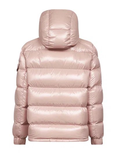 Moncler Womens Pink Maire Hooded Shell-down Jacket Xs In Pink