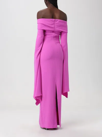 Solace London The Arden Draped Maxi Dress In Pink
