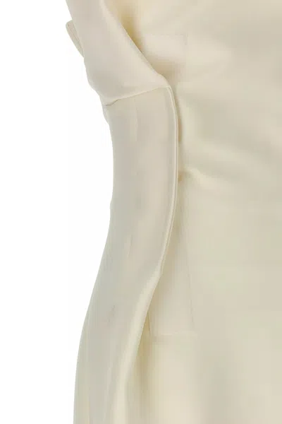 Sportmax Adito Dresses White In Neutral