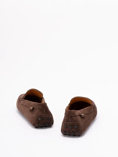 Tod's Women `gommino` Driving Shoes In Suede