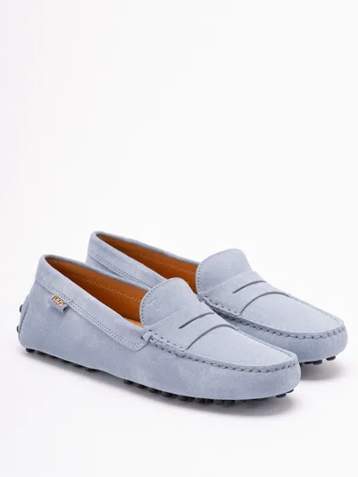 Tod's Women `gommino` Driving Shoes In Suede