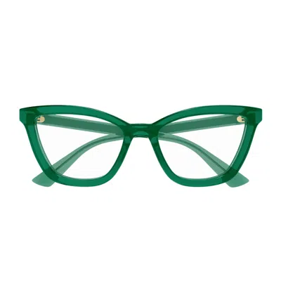 Gucci Gg1686o Linea Gg Logo Eyeglasses In Green