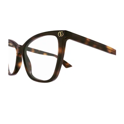 Gucci Gg1817o Linea Emblem Eyeglasses In Brown