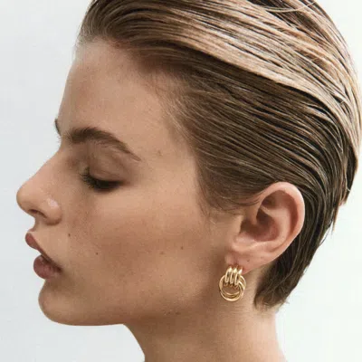 Heaven Mayhem Baby Knot Earrings Gold