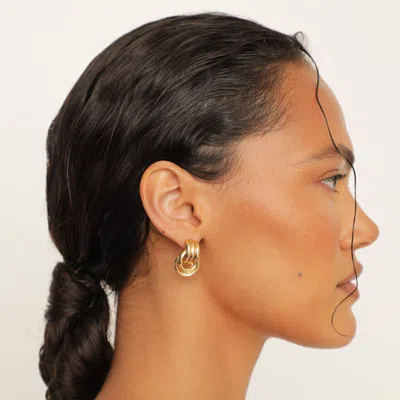 Heaven Mayhem Baby Knot Earrings Gold