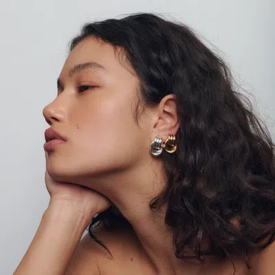 Heaven Mayhem Baby Knot Earrings Silver