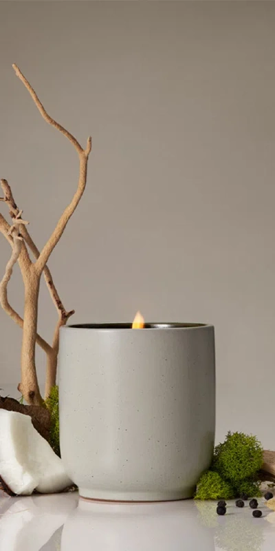 Homecourt Cipres Mint Candle In Gray