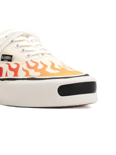 Kamiya Herc Flame-pattern Vulcanized Sneakers