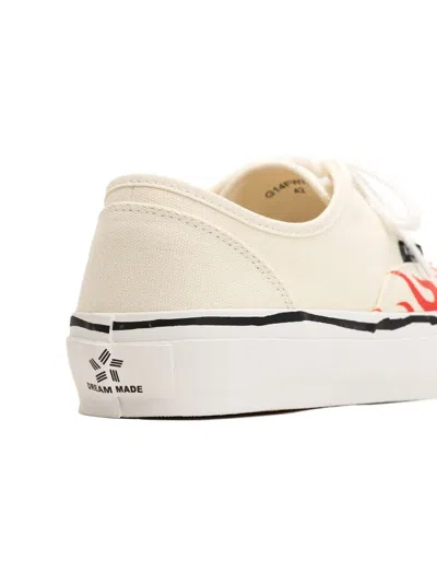 Kamiya Herc Flame-pattern Vulcanized Sneakers