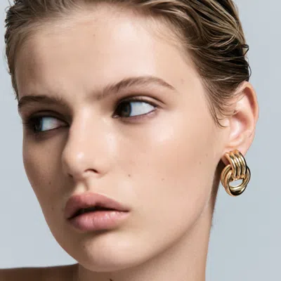 Heaven Mayhem Mini Knot Earrings Gold
