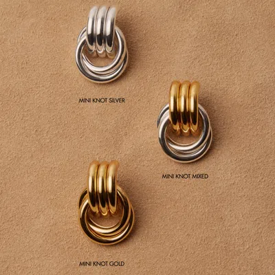 Heaven Mayhem Mini Knot Earrings Gold