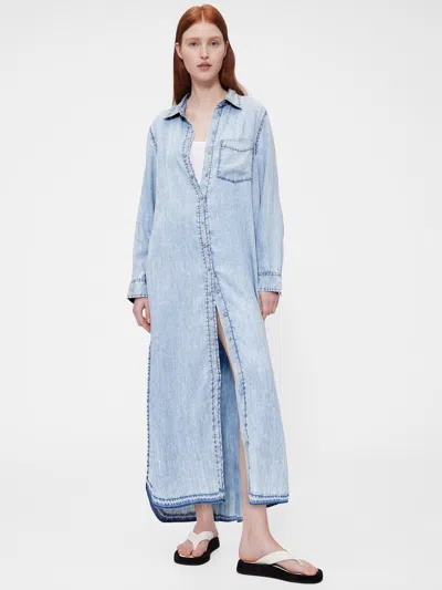 Gap Studio Draped Denim Shirtdress