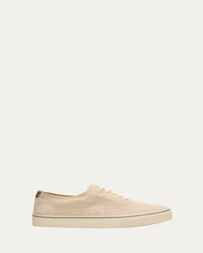 Brunello Cucinelli Men's Low-top Suede Sneakers