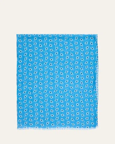 Cesare Attolini Men's Geometric Cotton And Cashmere Scarf