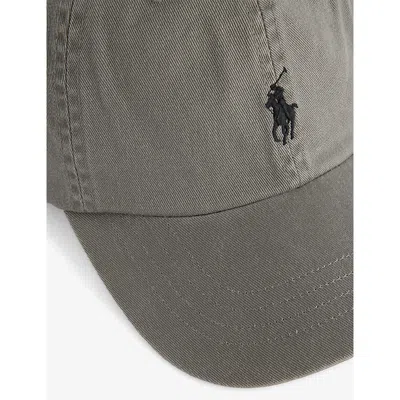 Polo Ralph Lauren Mens Classic Logo-embroidered Adjustable Cotton Cap College Grey