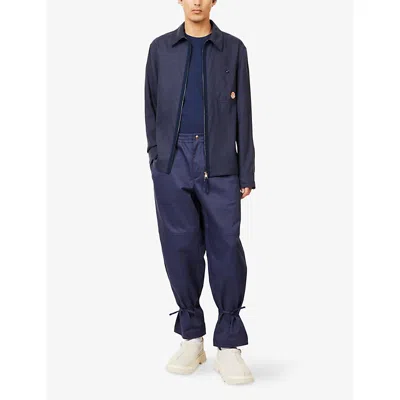 Moncler Genius Moncler X Gilga Farm Designed By Donald Glover Cotton Blend Trousers In Blue
