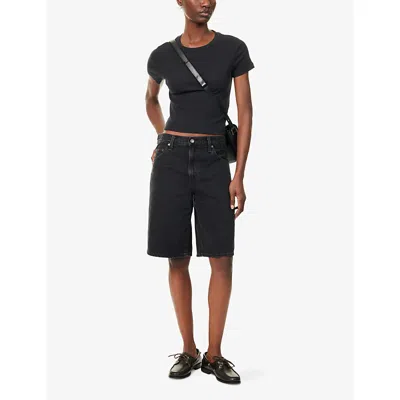 Levi's Womens Baggy Dad Loose-fit Denim Jorts Open Mind Fp