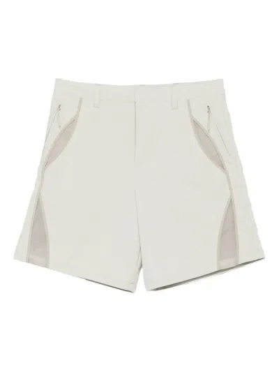 Heliot Emil Panelled Mesh Insert Shorts