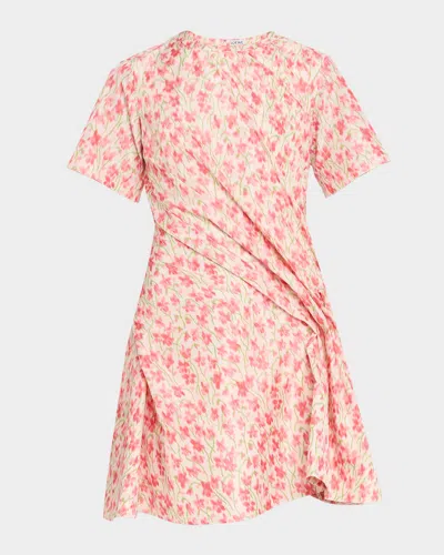Loewe Silk Blend Taffeta Dress Dresses Rose