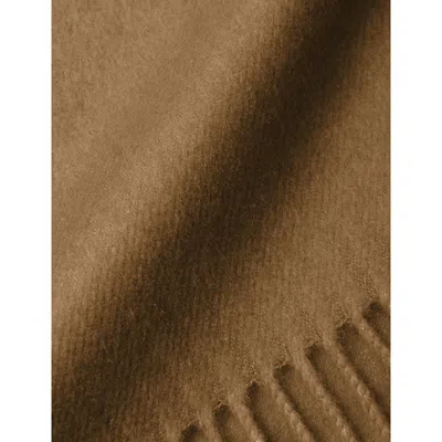 Prada Womens  Triangle-logo Silk-cashmere Scarf