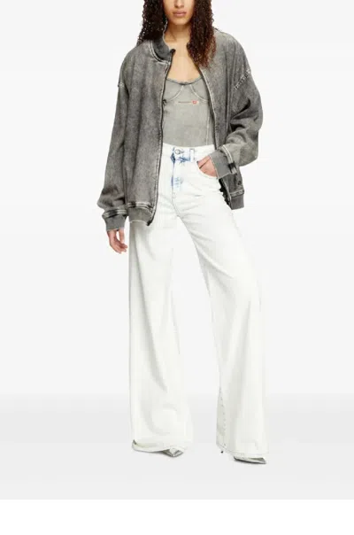 Diesel D-akemi L.32 Wide-leg High-waisted Denim Pants