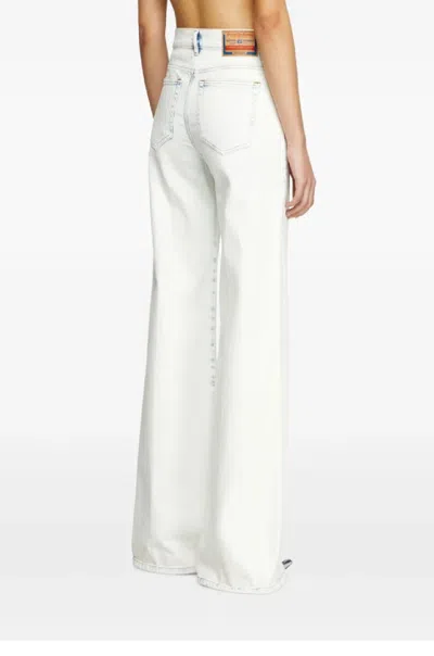 Diesel D-akemi L.32 Wide-leg High-waisted Denim Pants