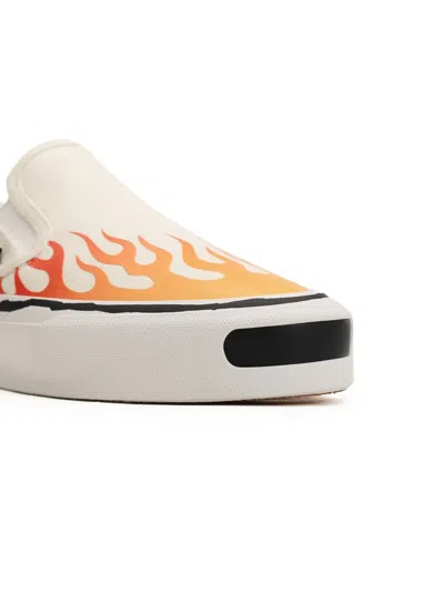 Kamiya Cornell Flame-pattern Sneakers