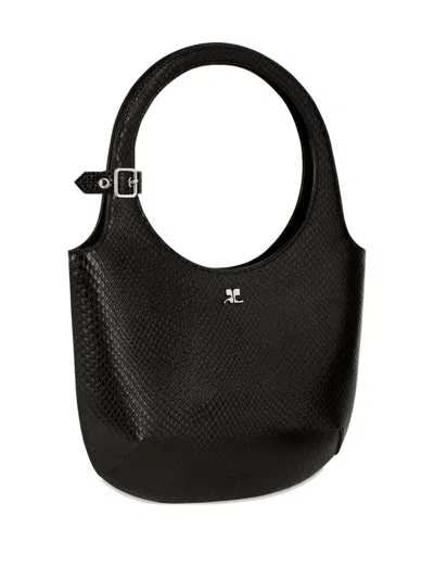Courrèges Holy Schultertasche Aus Leder