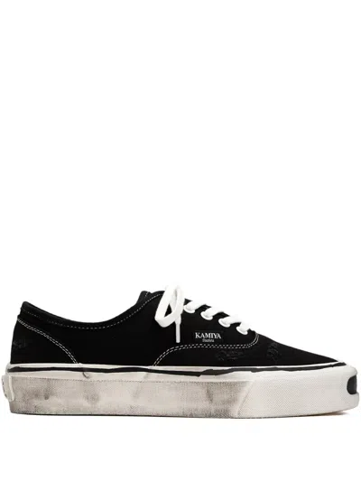 Kamiya Herc Distressed Vulcanized Sneakers
