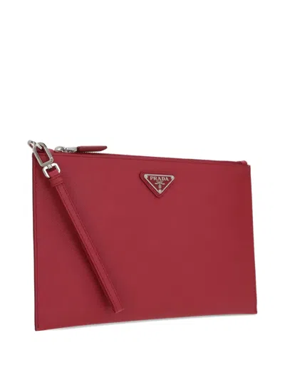 Prada Triangle-logo Clutch Bag