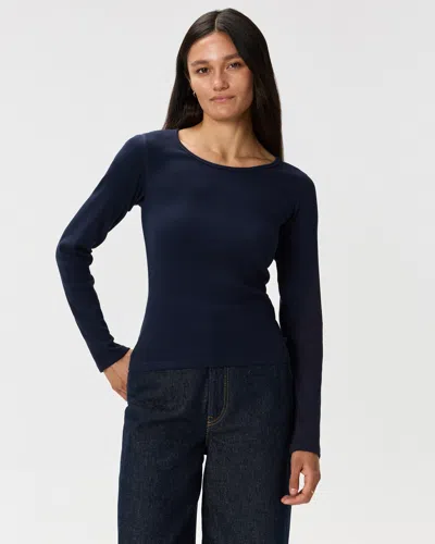 Quince Women's Micro-rib Long Sleeve T-shirt