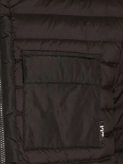 Add Quilted Black Jacket With High Collar