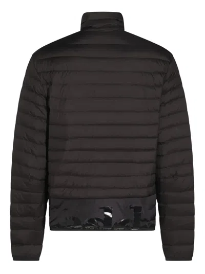 Add Quilted Black Jacket With High Collar