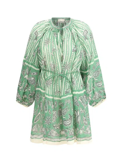 Alemais Lula Mini Dress In Green