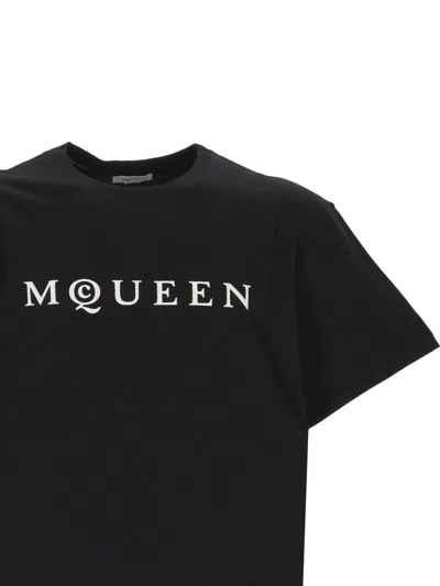 Alexander Mcqueen Logo Print Crewneck T-shirt