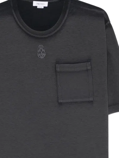 Alexander Mcqueen Faded T-shirt In Gray
