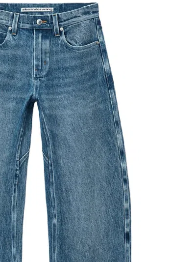 Alexander Wang Low-rise Cotton Jeans In Blue
